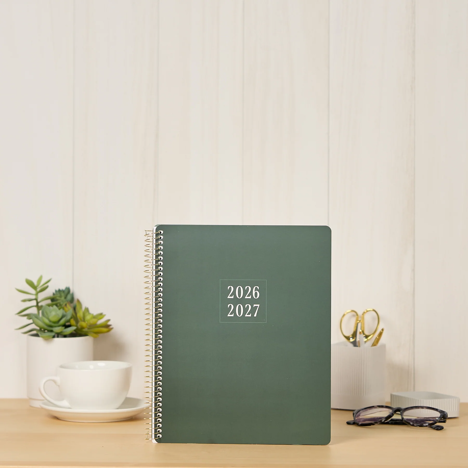 2026–2027 GO BIG Hunter Green Large Print Spiral Planner - Large Dashboard Layout - 15 Months - Image 3