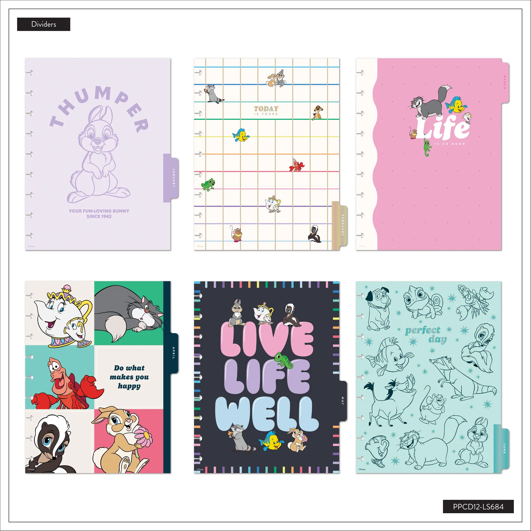 2026–2027 SPECIALTY Disney Best Pals Customizable Planner - Classic Dashboard Layout - 12 Months - Image 13