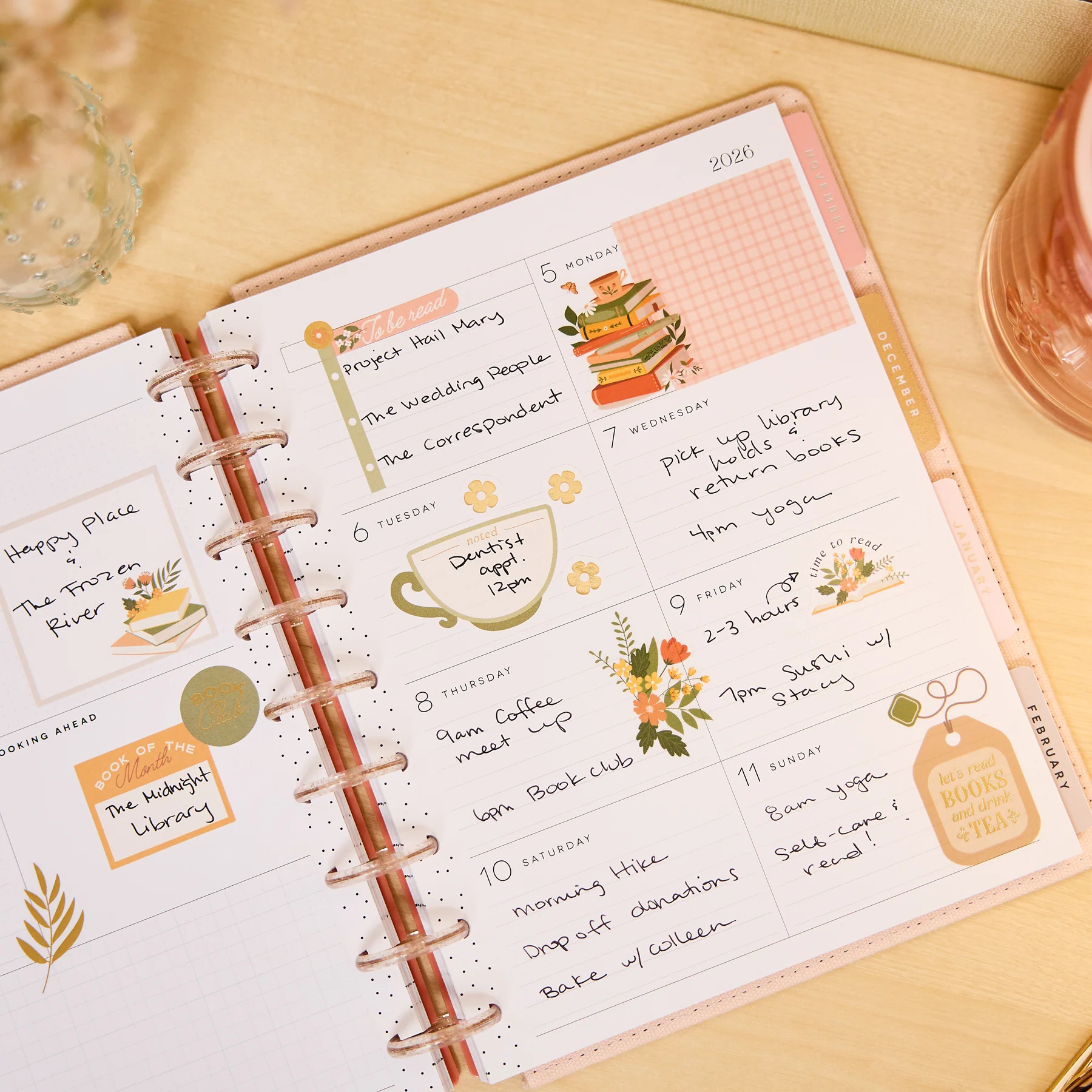 2026–2027 SPECIALTY Reading Hour Customizable Planner - Classic Dashboard Layout - 12 Months - Image 7