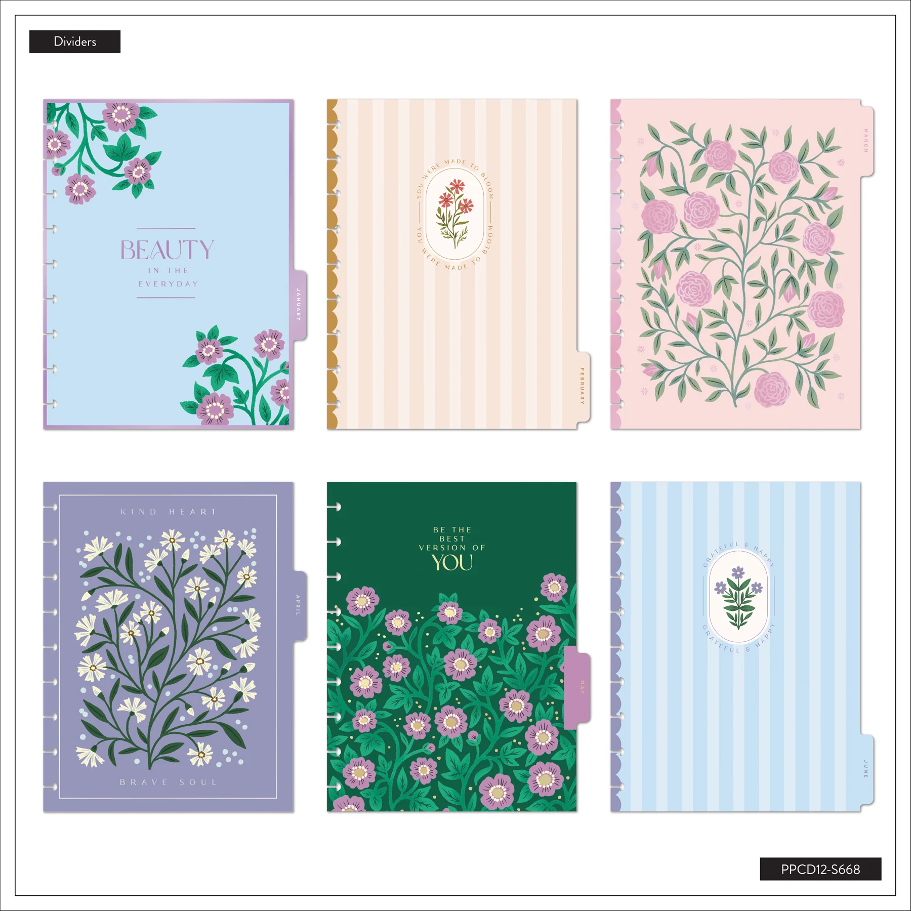 2026–2027 SPECIALTY Spring Tapestry Customizable Planner - Classic Horizontal Layout - 12 Months - Image 15