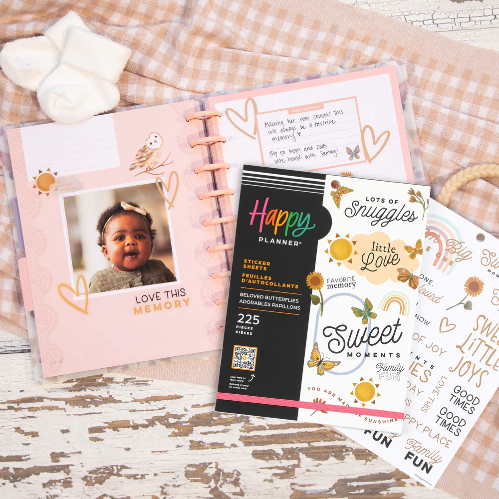 Beloved Butterflies Baby - Large Value Pack Stickers - Image 2