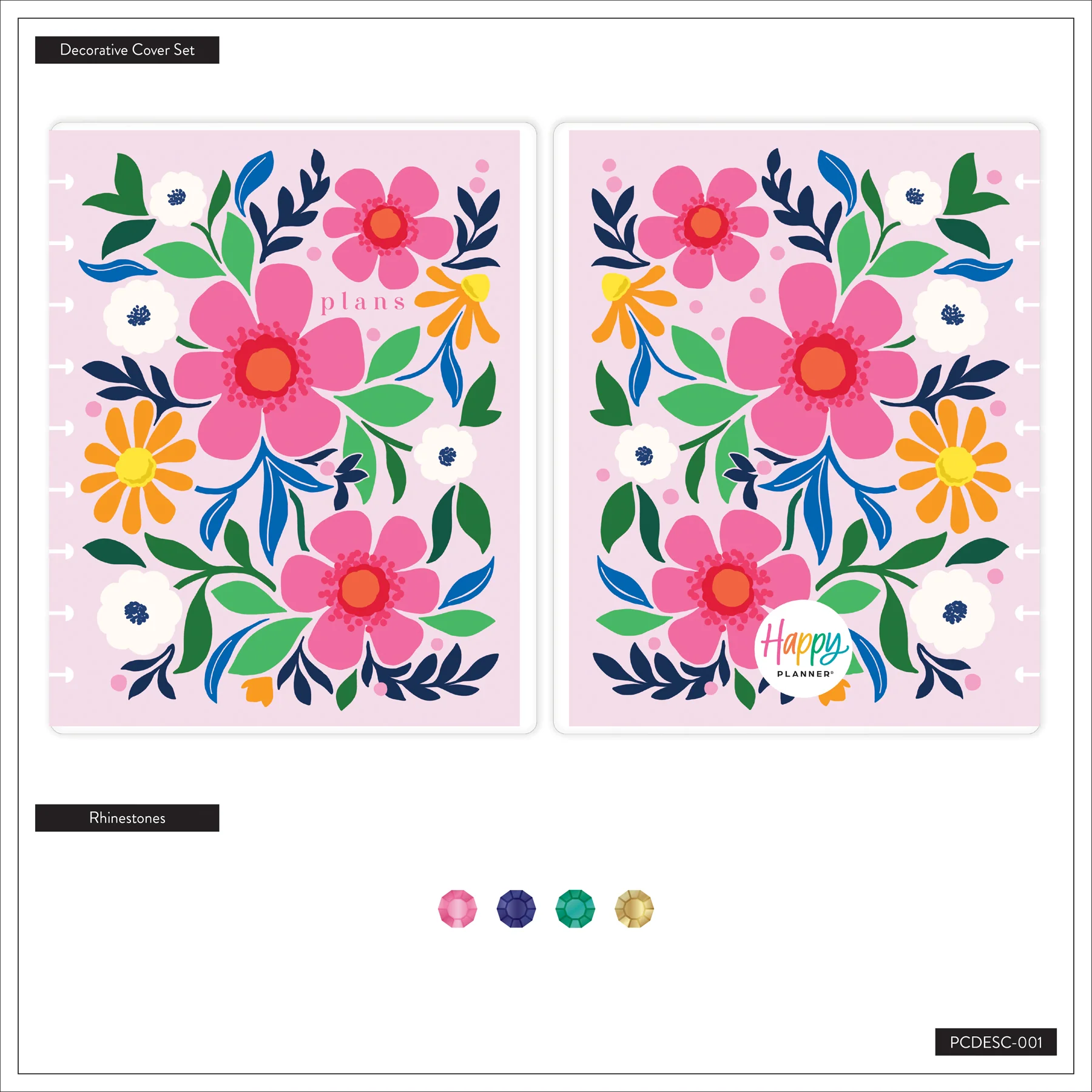 Bright Florals - Classic DIY Decorative Planner Cover Set - Image 12