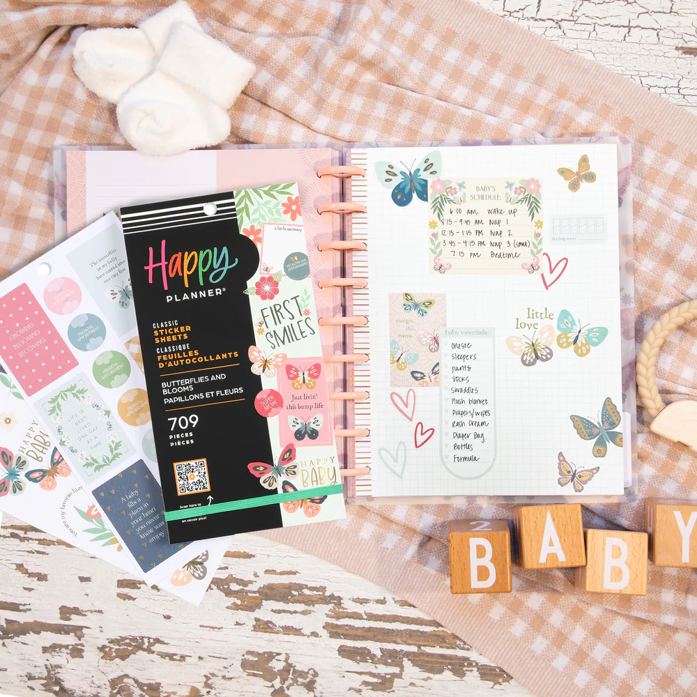 Butterflies and Blooms Baby - Value Pack Stickers - Image 2