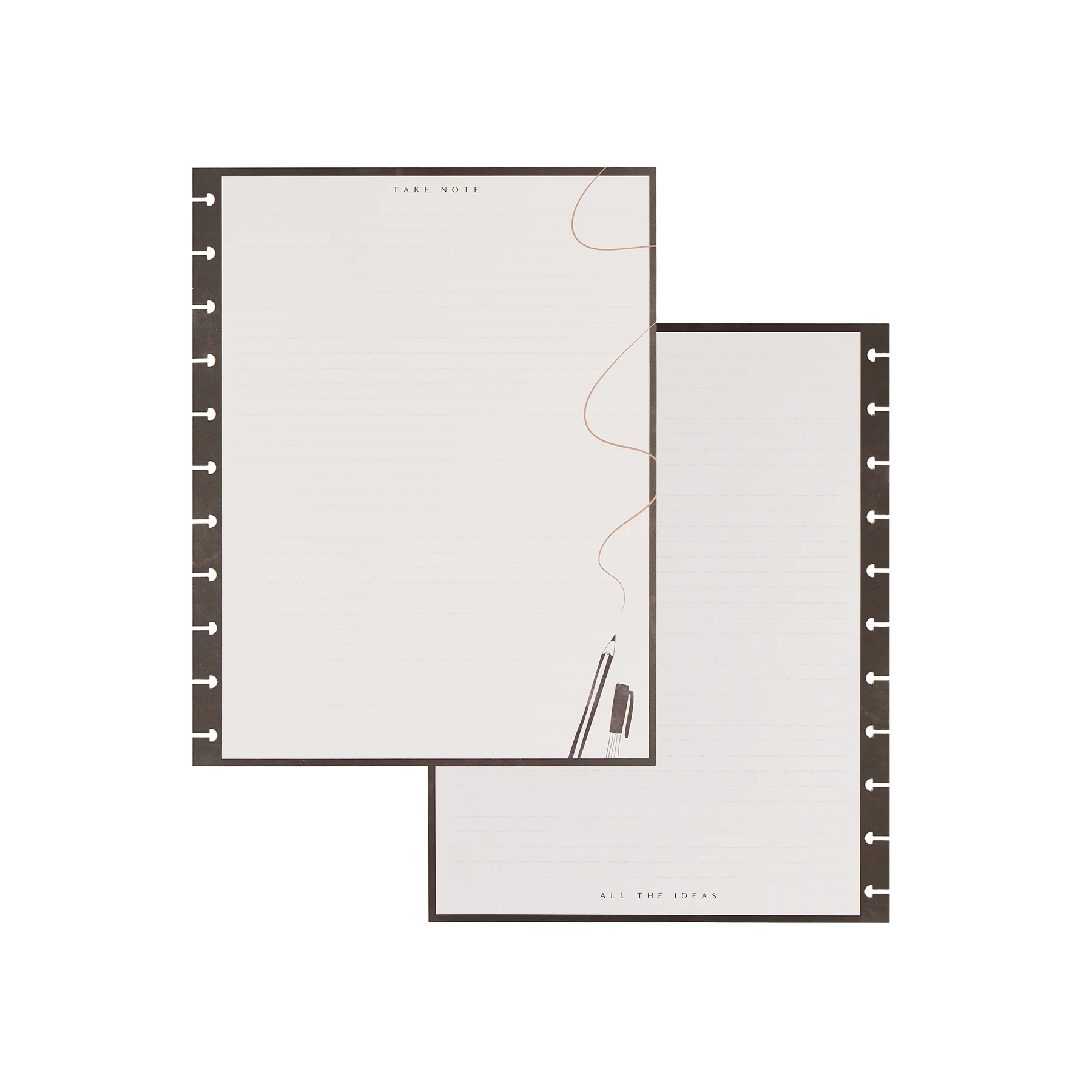 Chalkboard Charm  - Dotted Lined Big Filler Paper - 40 Sheets