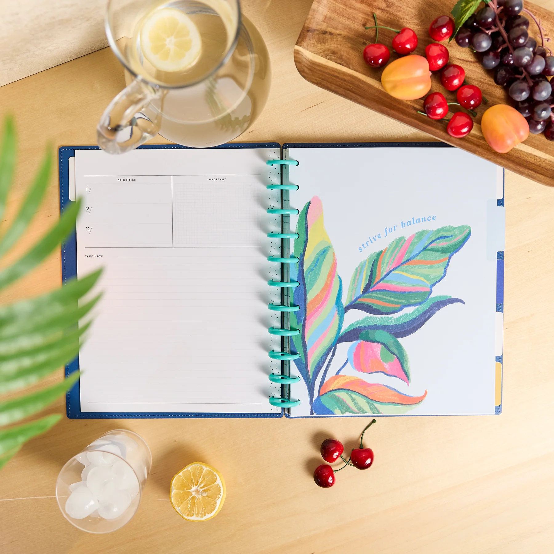 DELUXE Undated Sunshine Splash Customizable Planner - Big Dashboard Layout - 12 Months - Image 13