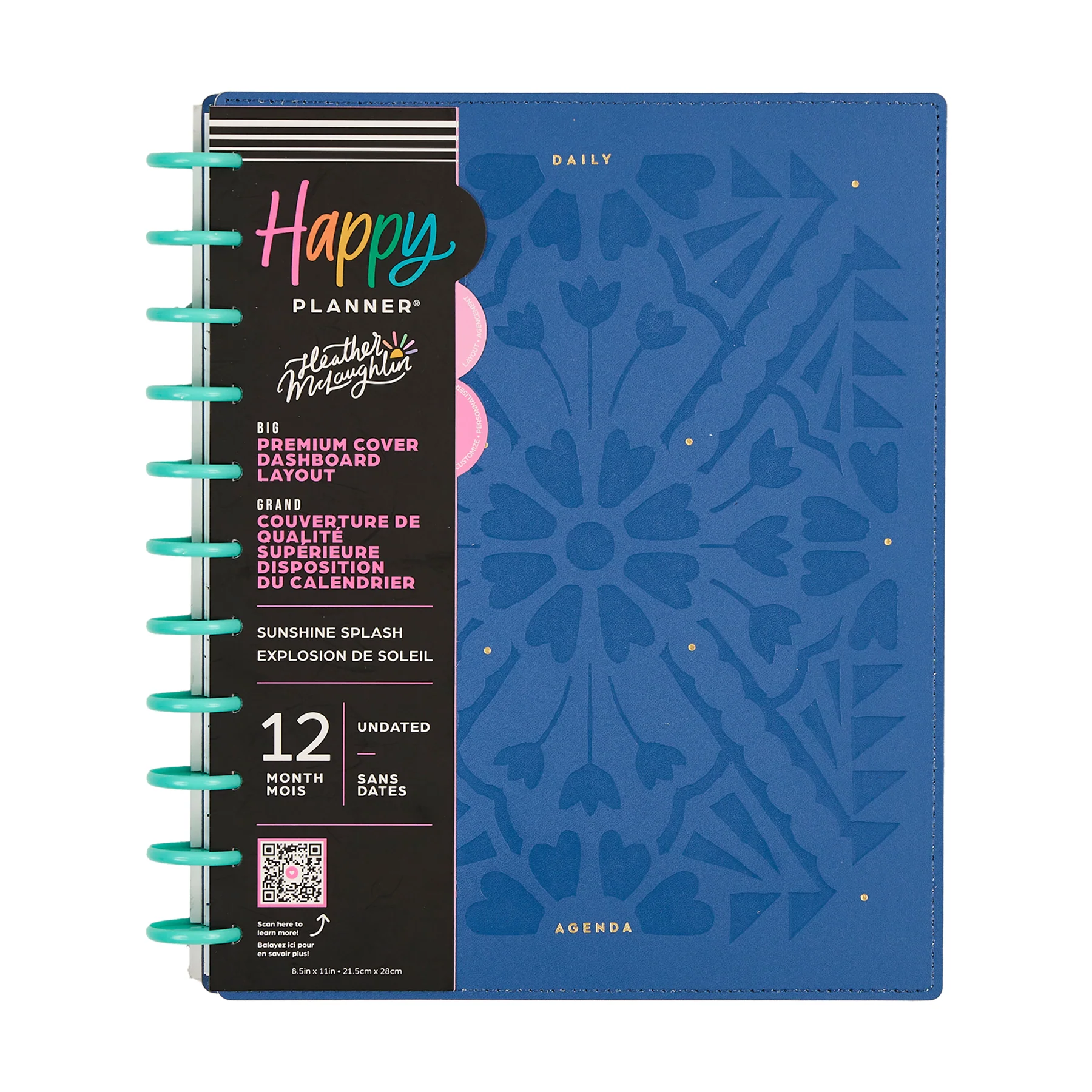 DELUXE Undated Sunshine Splash Customizable Planner - Big Dashboard Layout - 12 Months - Image 24
