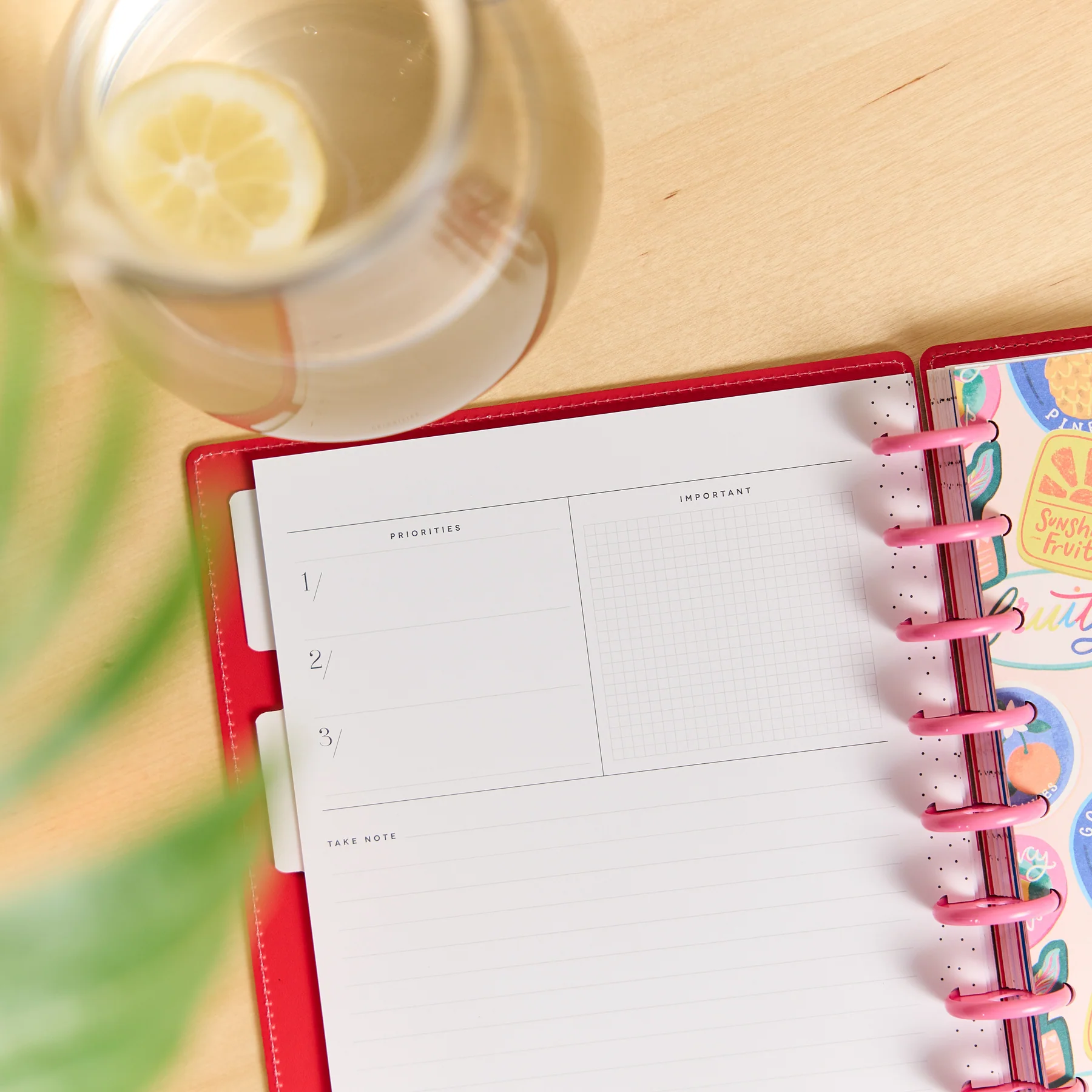 DELUXE Undated Sunshine Splash Customizable Planner - Classic Dashboard Layout - 12 Months - Image 13
