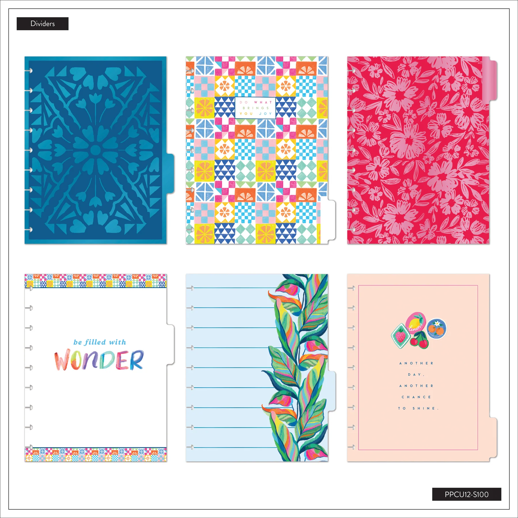DELUXE Undated Sunshine Splash Customizable Planner - Classic Dashboard Layout - 12 Months - Image 21