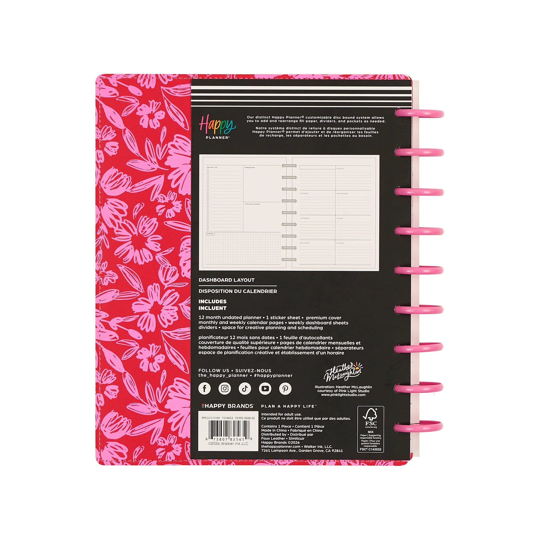 DELUXE Undated Sunshine Splash Customizable Planner - Classic Dashboard Layout - 12 Months - Image 25