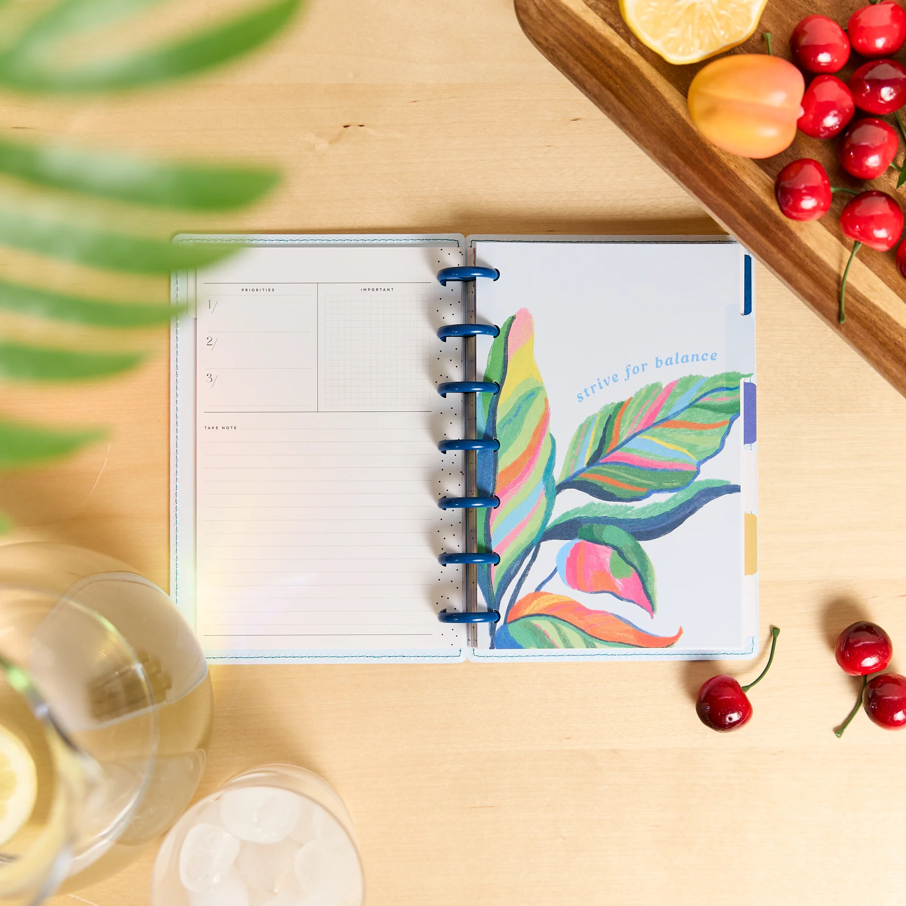 DELUXE Undated Sunshine Splash Customizable Planner - Mini Horizontal Planner - 12 Months - Image 11