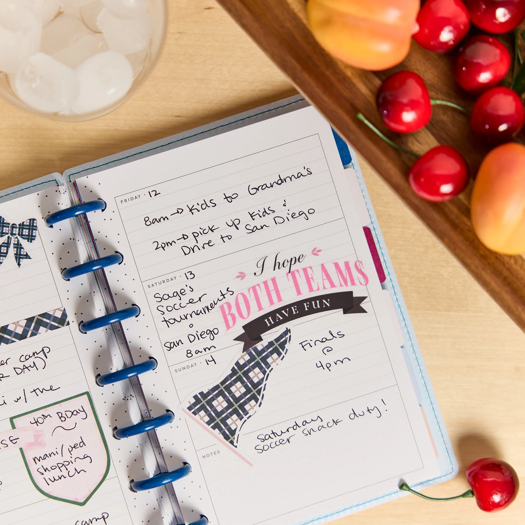 DELUXE Undated Sunshine Splash Customizable Planner - Mini Horizontal Planner - 12 Months - Image 8