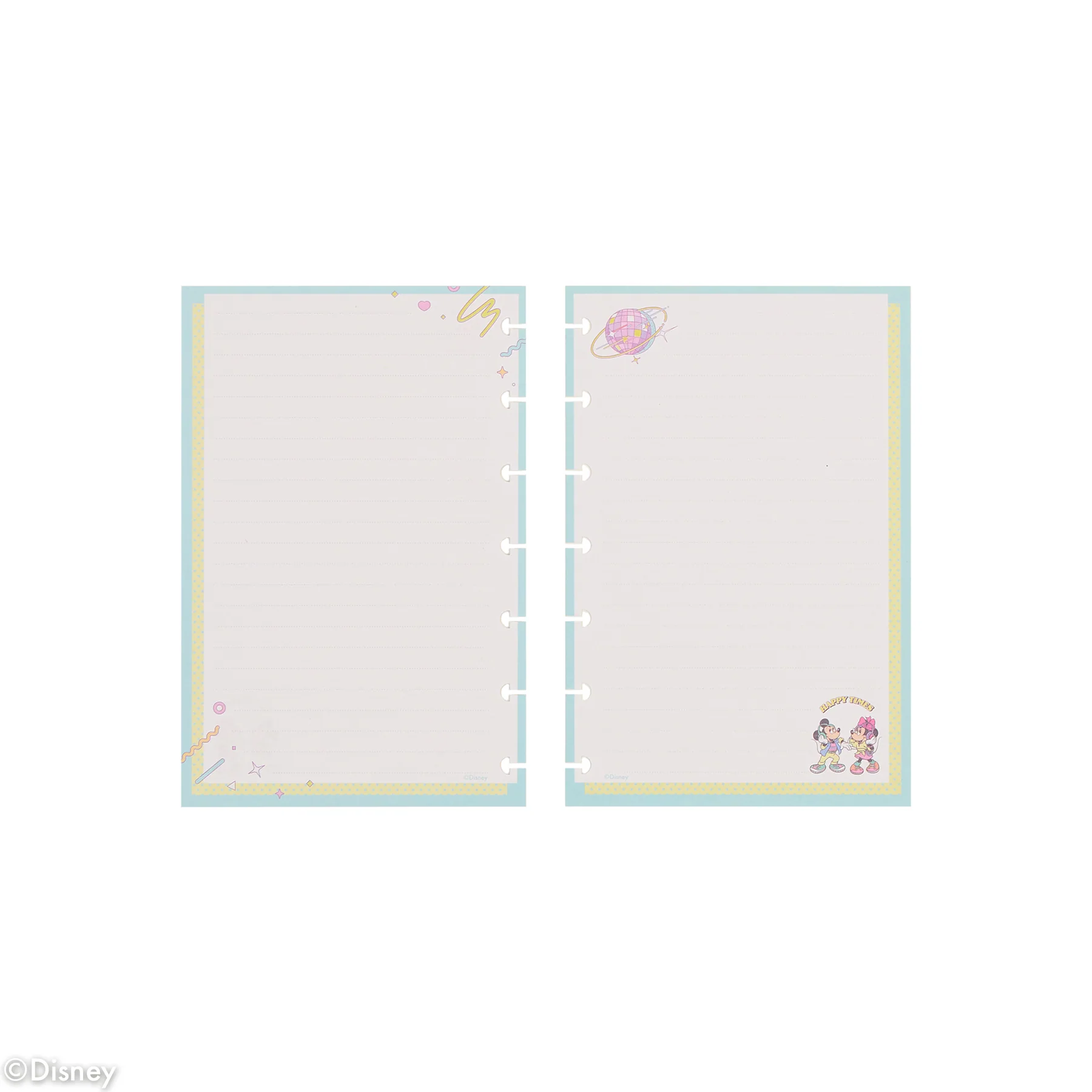 Disney Mickey Mouse & Friends Retro - Dotted Lined Mini Filler Paper - 40 Sheets - Image 9