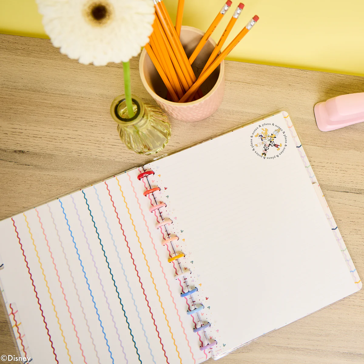 Disney Mickey Mouse & Friends Teacher - Dotted Lined Big Notebook - 60 Sheets - Image 2