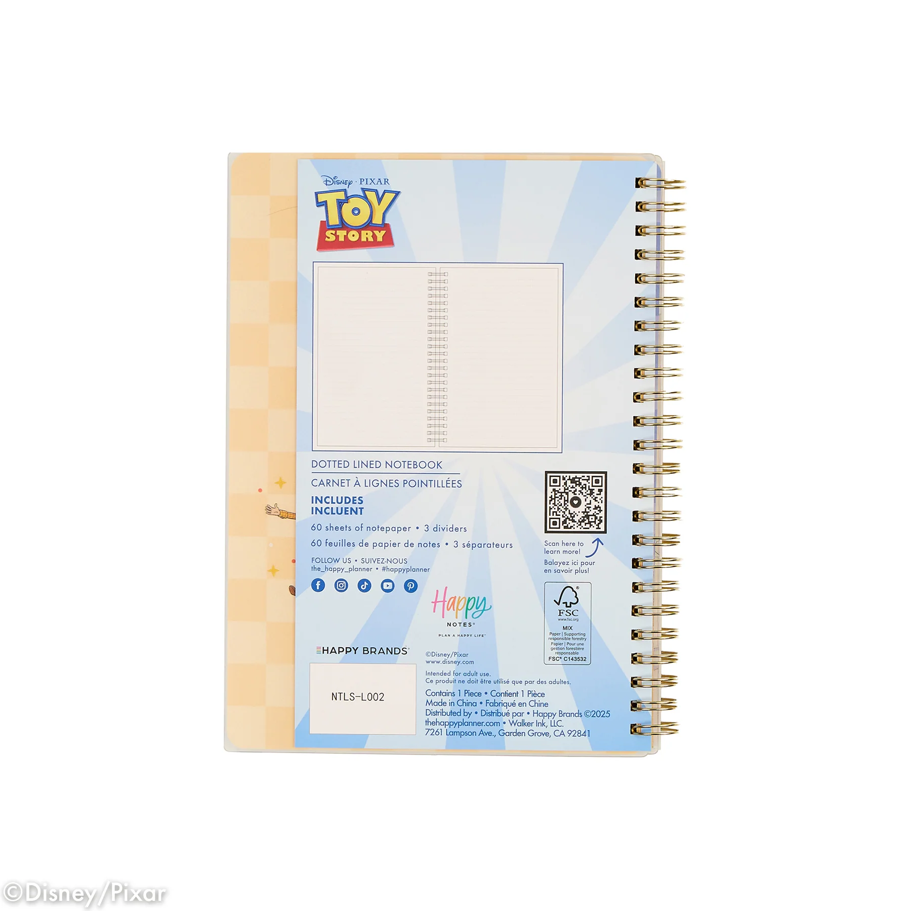 Disney & Pixar Toy Story Friends - Dotted Lined Small Spiral Notebook - 60 Sheets - Image 14