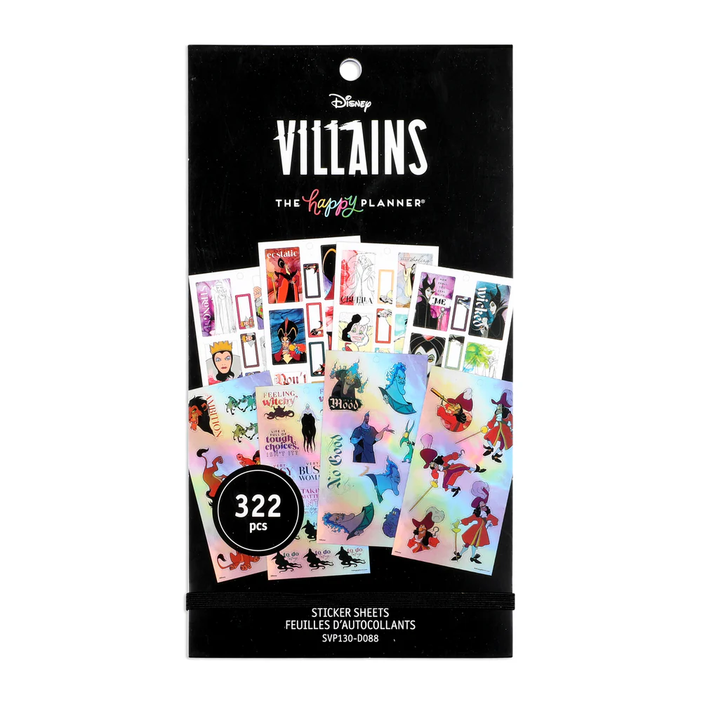DisneyÂ© Villains Value Pack Stickers