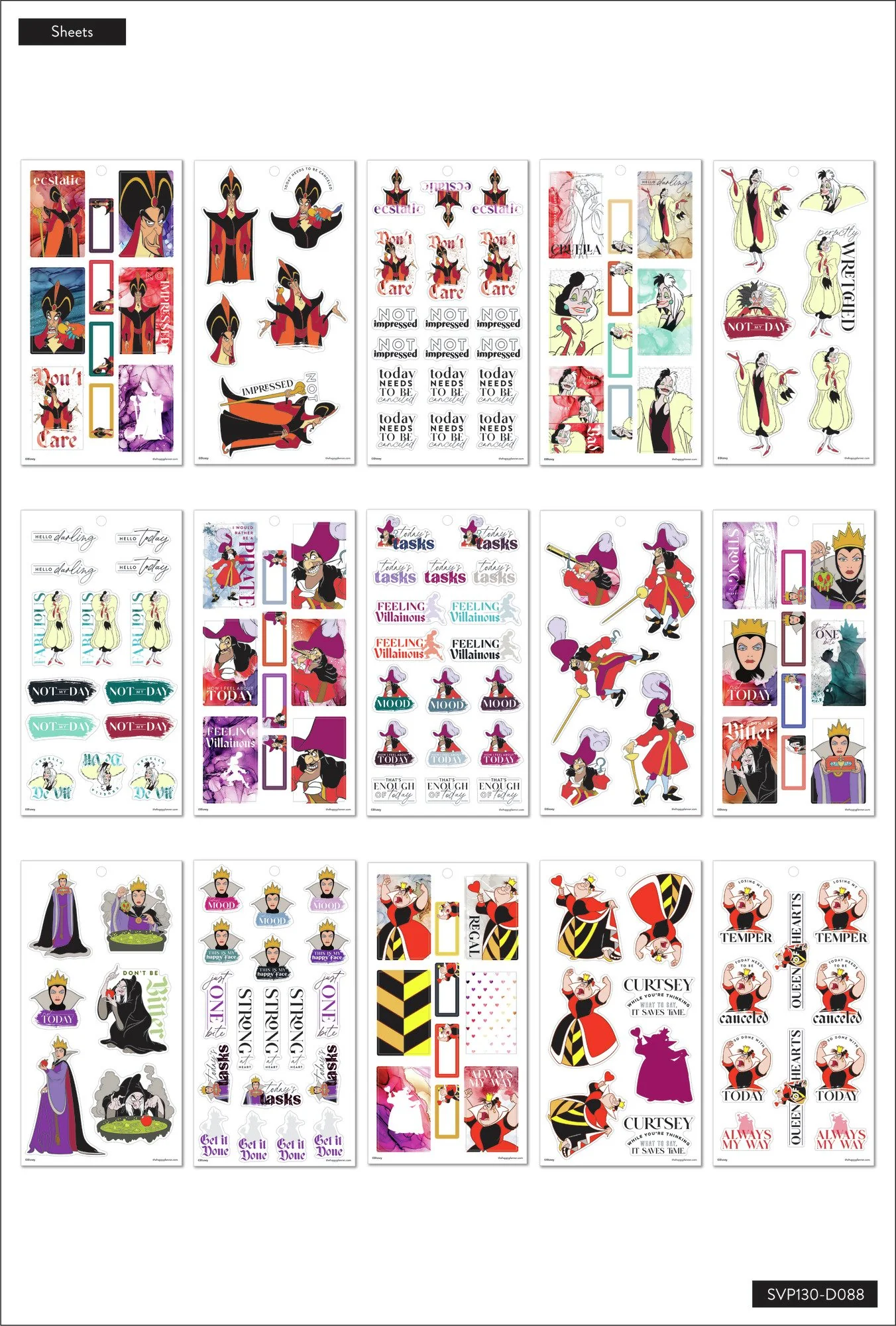 DisneyÂ© Villains Value Pack Stickers - Image 7