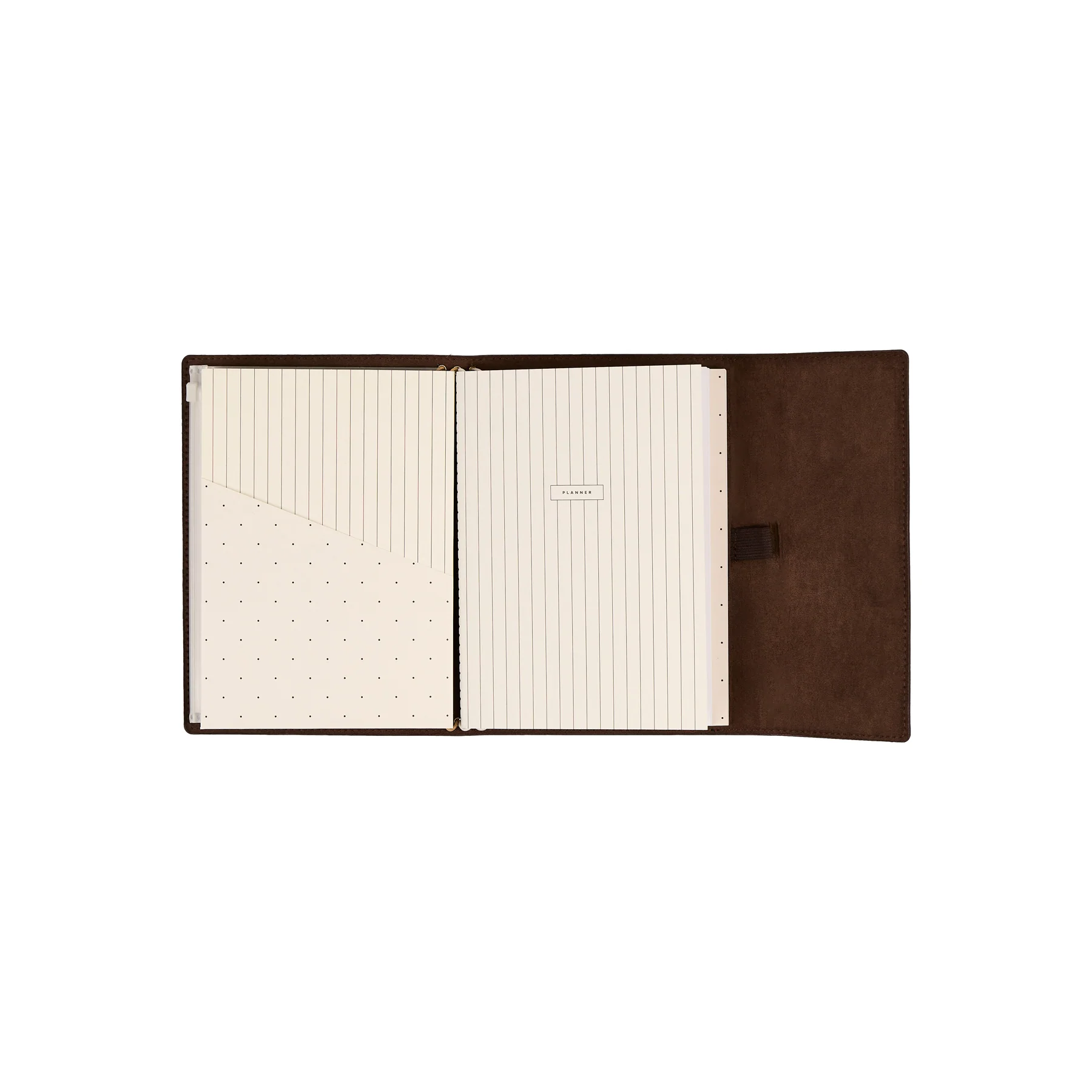 Espresso Vegan Leather - Undated Customizable Planning Folio Bundle - Image 17
