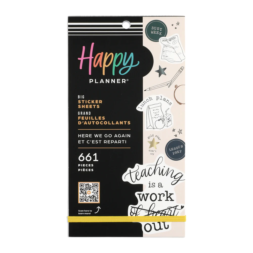 Here We Go Again Teacher - Value Pack Stickers - Big