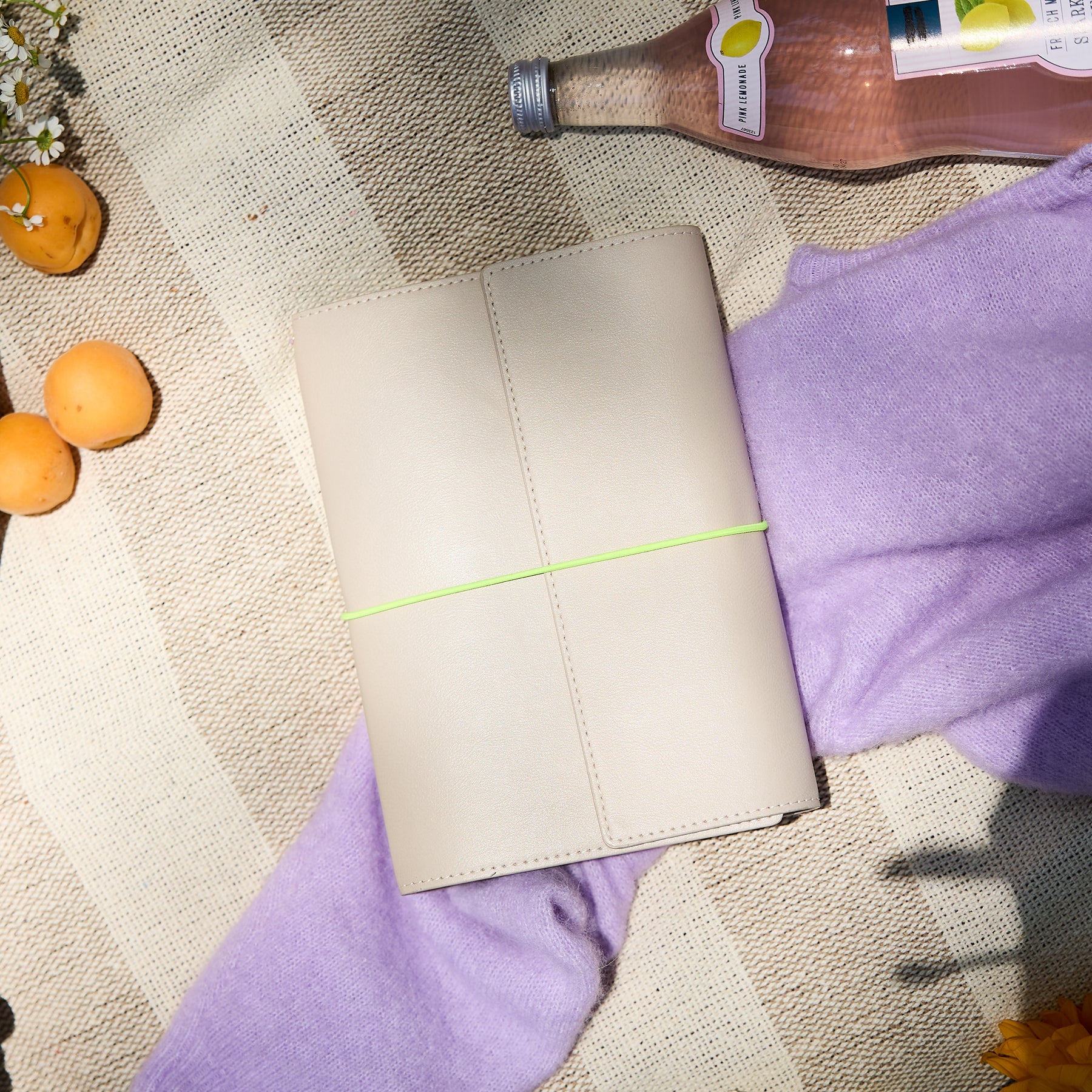 Neon Neutral Vegan Leather - Undated Customizable Planning Folio Bundle - Image 3