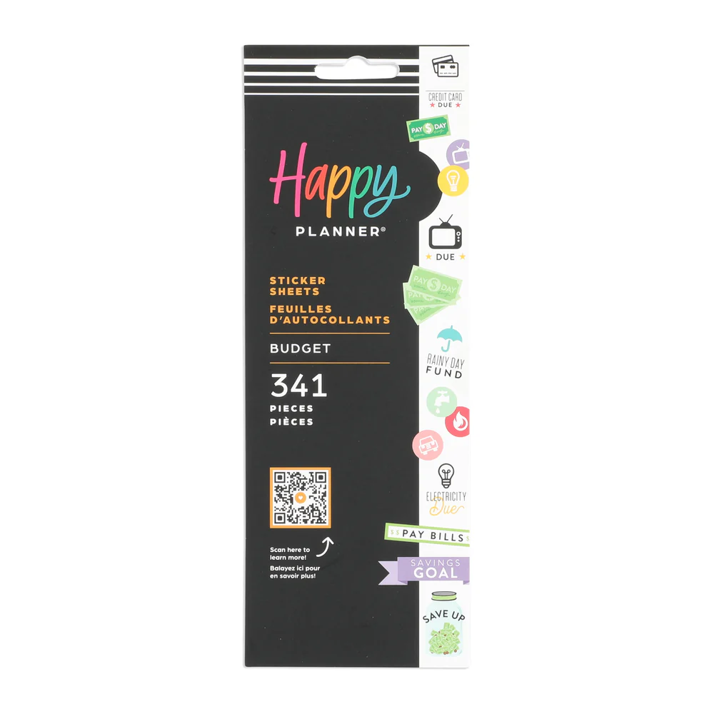 Save Up Budget - 8 Sticker Sheets