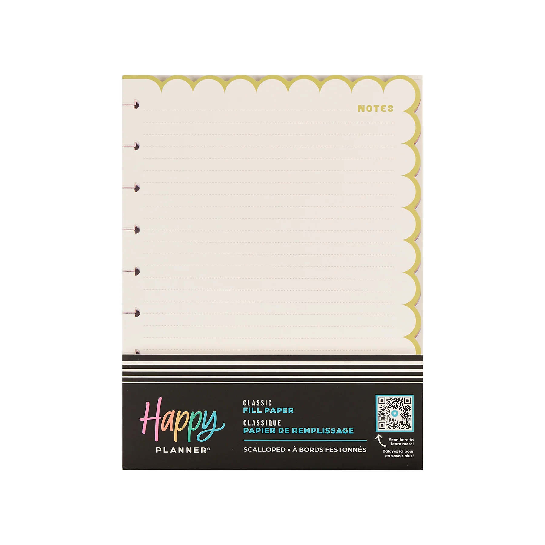 Sunshine Splash - Scalloped Edge Dotted Lined Classic Filler Paper - 40 Sheets - Image 12