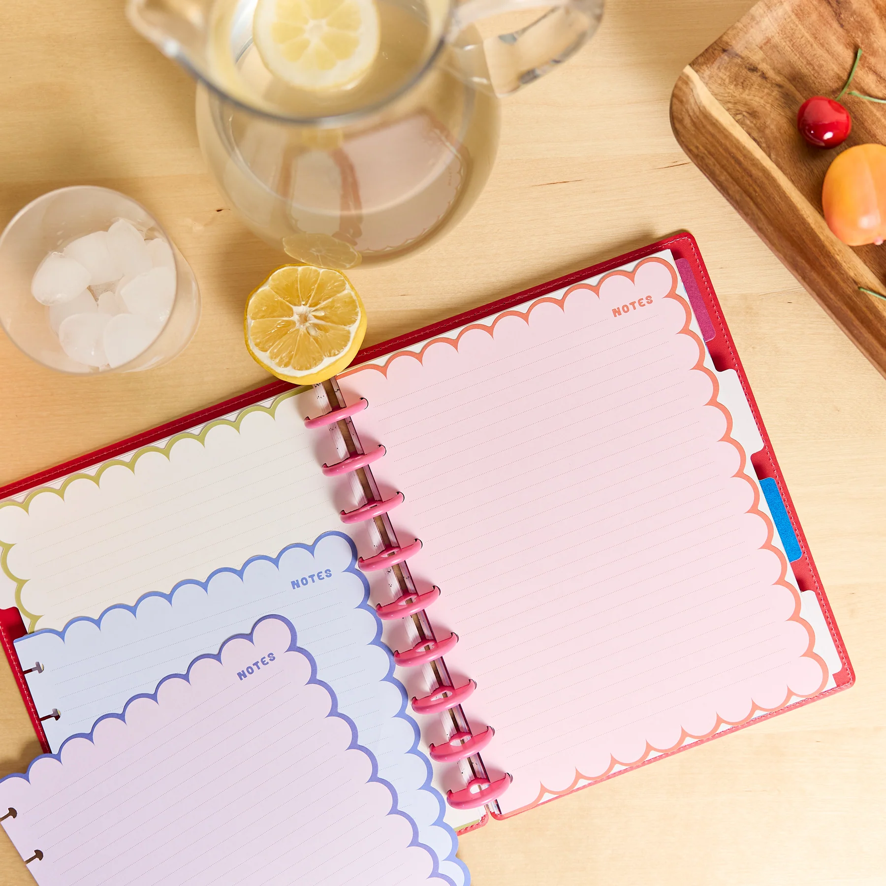 Sunshine Splash - Scalloped Edge Dotted Lined Classic Filler Paper - 40 Sheets - Image 3