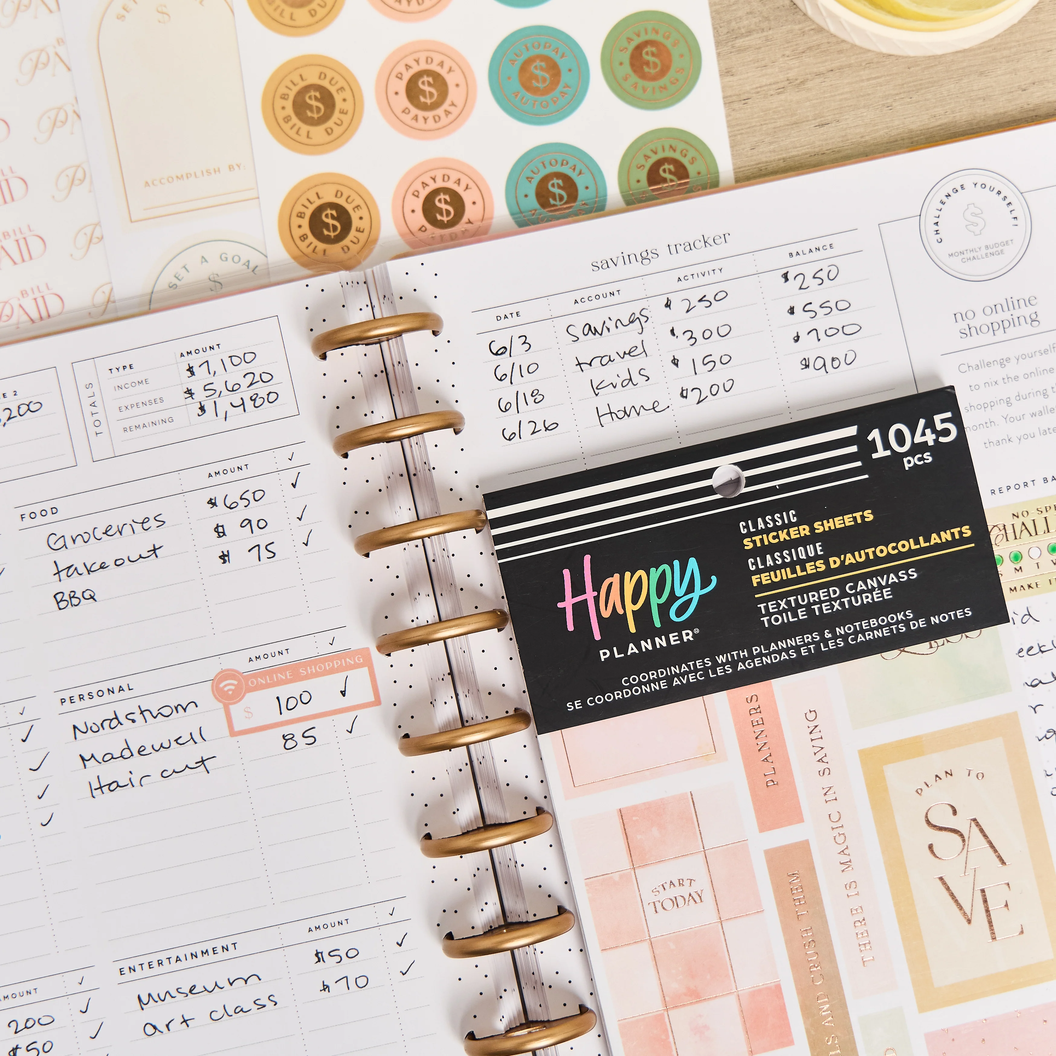 Textured Canvas Budget - Value Pack Stickers - Image 2
