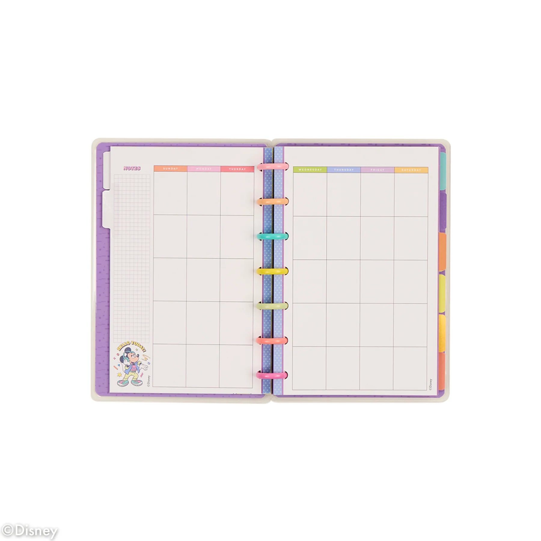 Undated Disney Mickey Mouse & Friends Retro Customizable Planner - Mini Horizontal Layout - 12 Months - Image 13