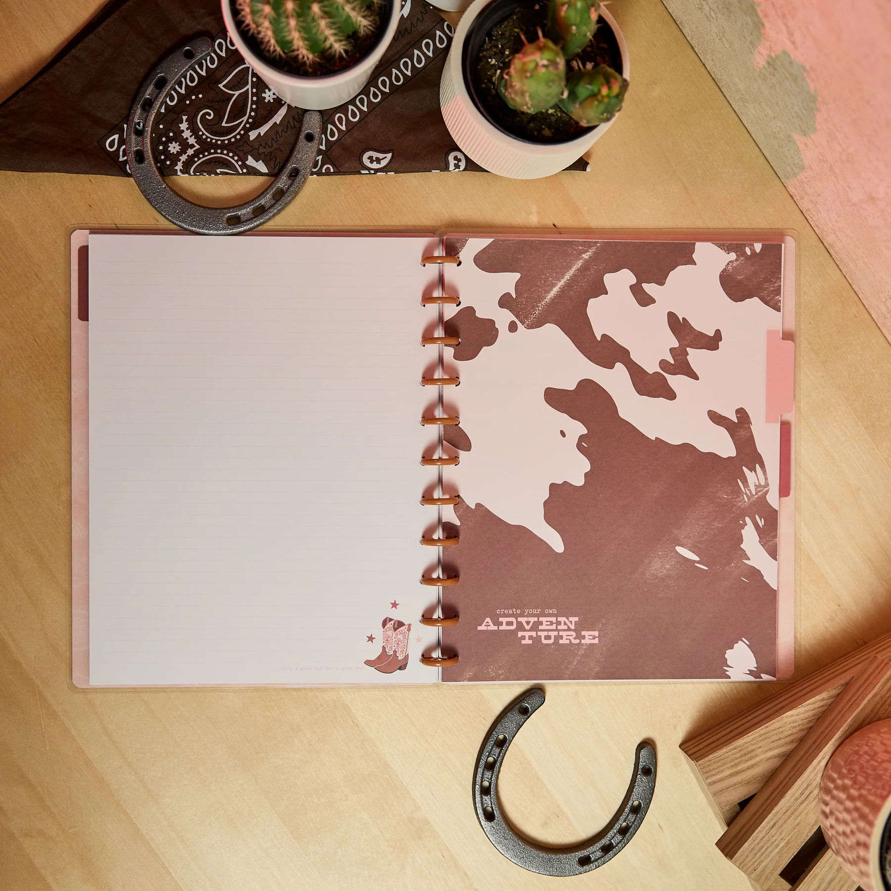Western Bloom - Dotted Lined Big Notebook - 60 Sheets - Image 7