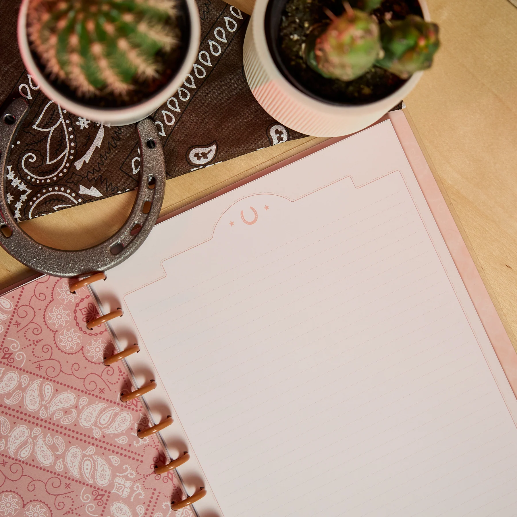 Western Bloom - Dotted Lined Big Notebook - 60 Sheets - Image 8
